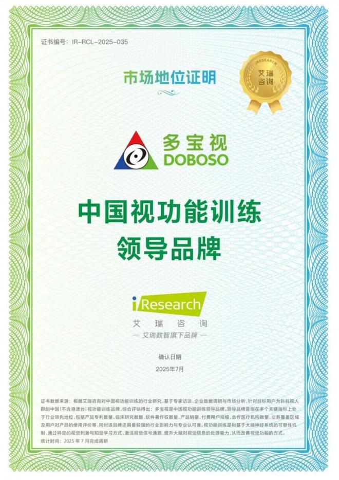 多寶視獲艾瑞咨詢權(quán)威認(rèn)證 以技術(shù)與市場(chǎng)雙優(yōu)鑄就高質(zhì)量發(fā)展底色